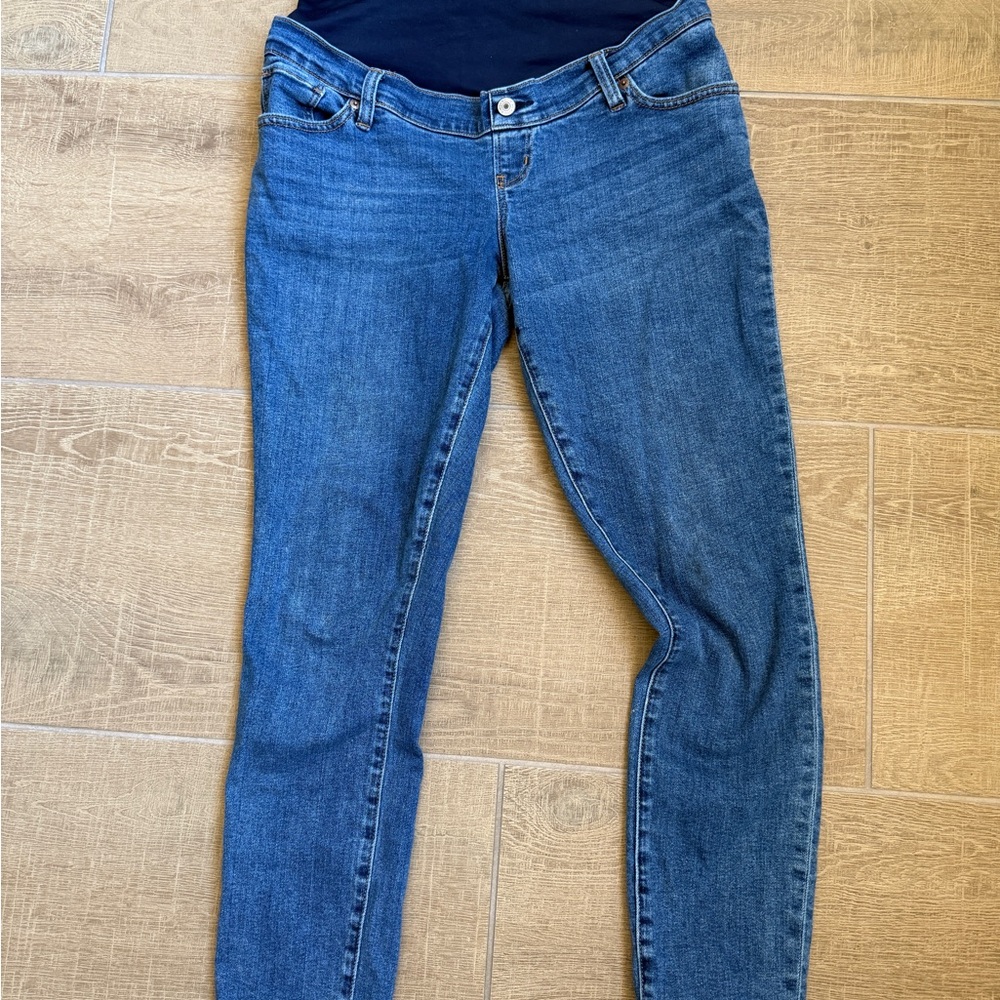 Abercrombie & Fitch Maternity Dark Blue Skinny Ankle Jeans size 29 L